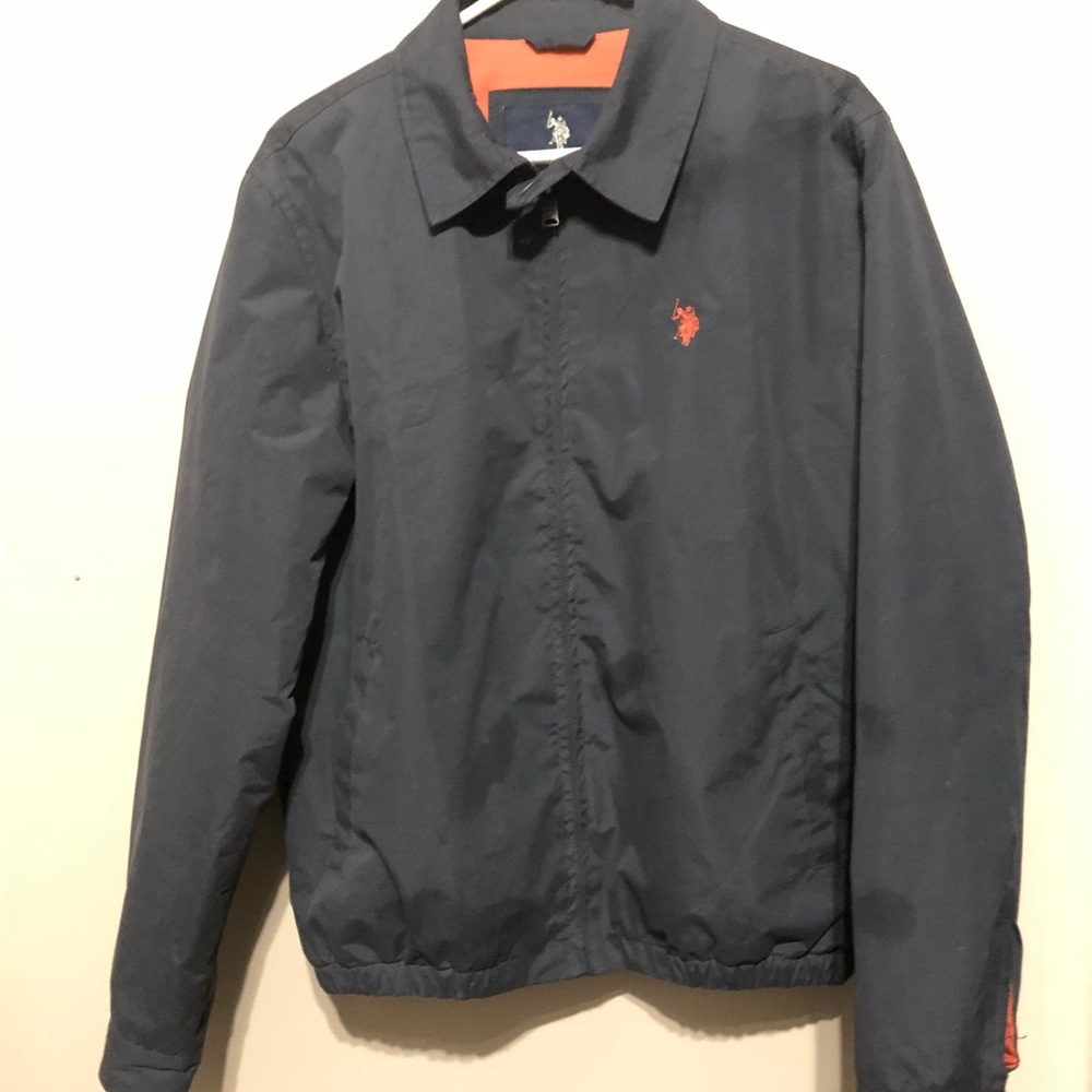 US Polo Association blue lined jacket
